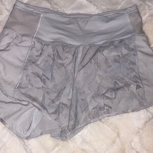 Lululemon Athletica Gray Camo Athletic Shorts